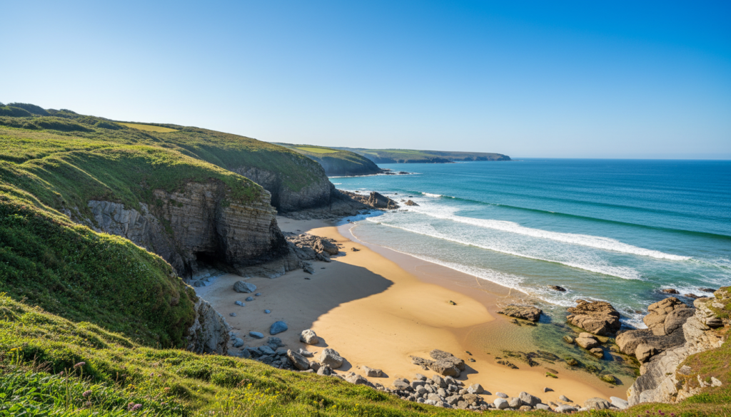 explorez le pembrokeshire coast et découvrez les plus belles plages et falaises du littoral gallois, un véritable paradis naturel pour les amoureux de la nature et de la randonnée.