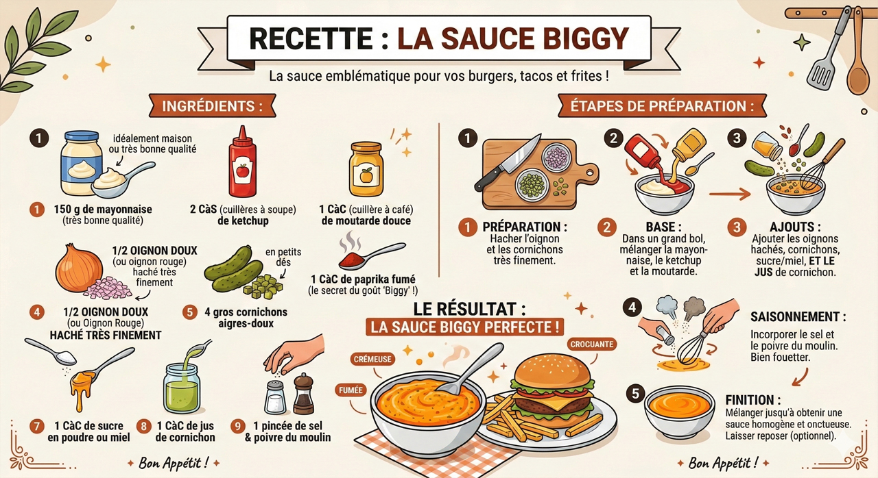 Recette ingrédients sauce biggy