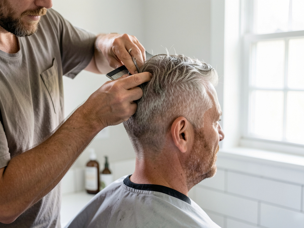 Dégradé cheveux homme : entretien à la maison en gestes simples