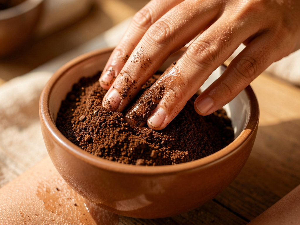 Gommage au marc de café pour peau sèche : fréquence et précautions