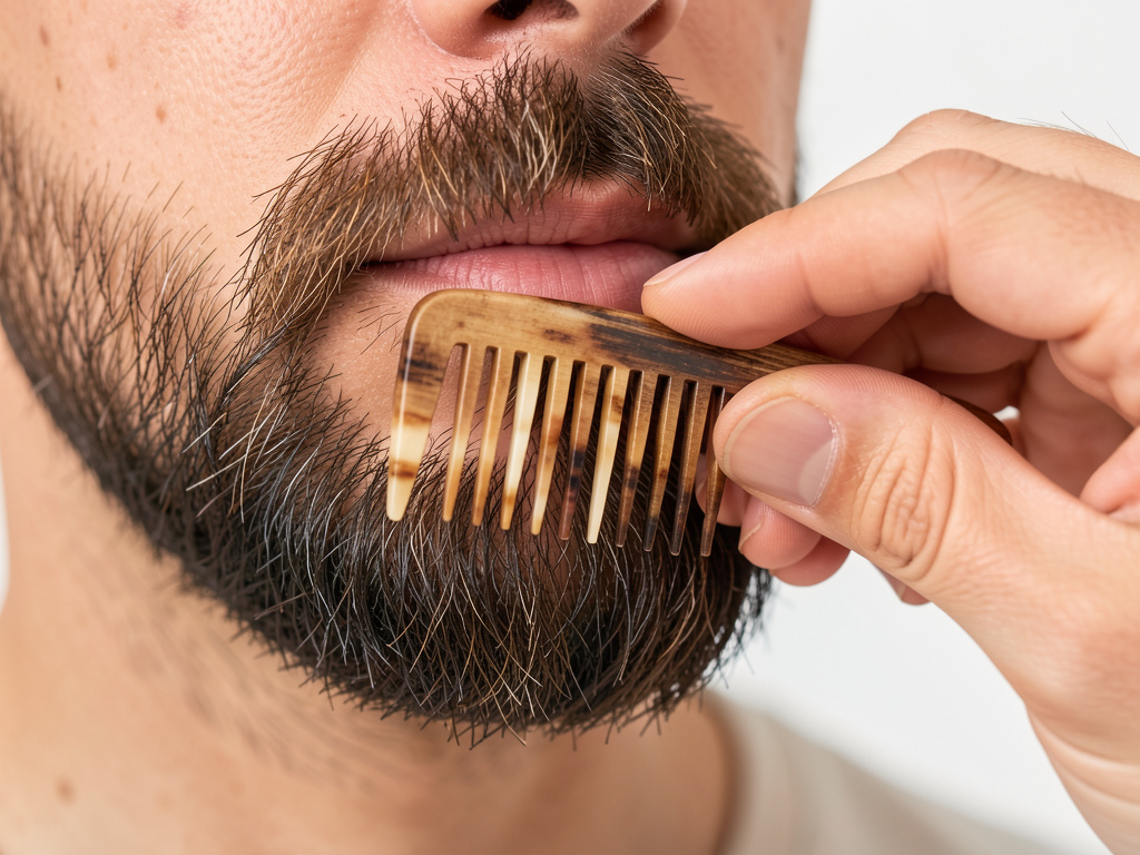 Quel peigne utiliser pour une barbe courte ? matière et taille recommandées