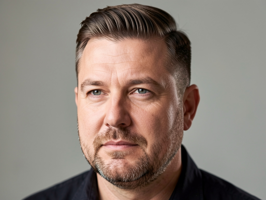 Quelle coupe pour un homme de 40 ans au visage rond : exemples photo